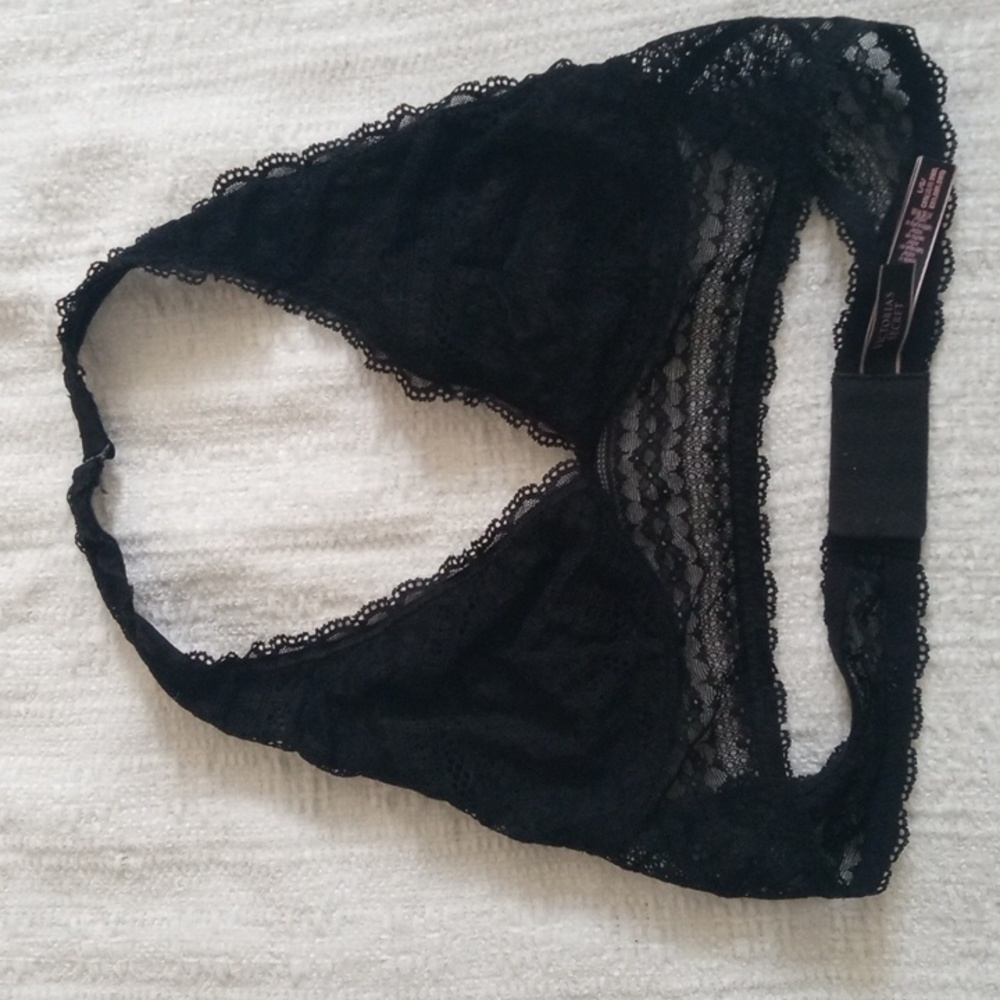Victoria's Secret Black Lacy Bralette L